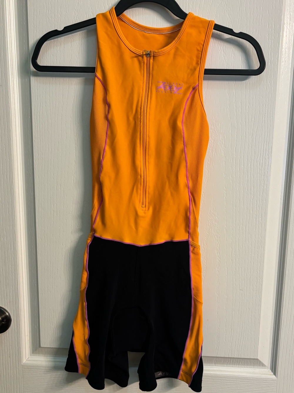 Zoot Women's Orange and Black Tri Suit